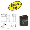 BatteryGuy VEC127Y Replacement 6V 4.5Ah SLA Battery Brand Equivalent (Rechargeable)