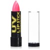 Neon Pink UV reactive Lipstick, cosmetically certified formula made in