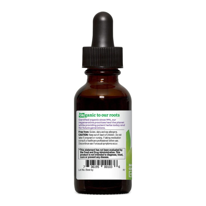 Oregon's Wild Harvest Dandelion Root Fresh 1:1 Organic Herbal Supplement,