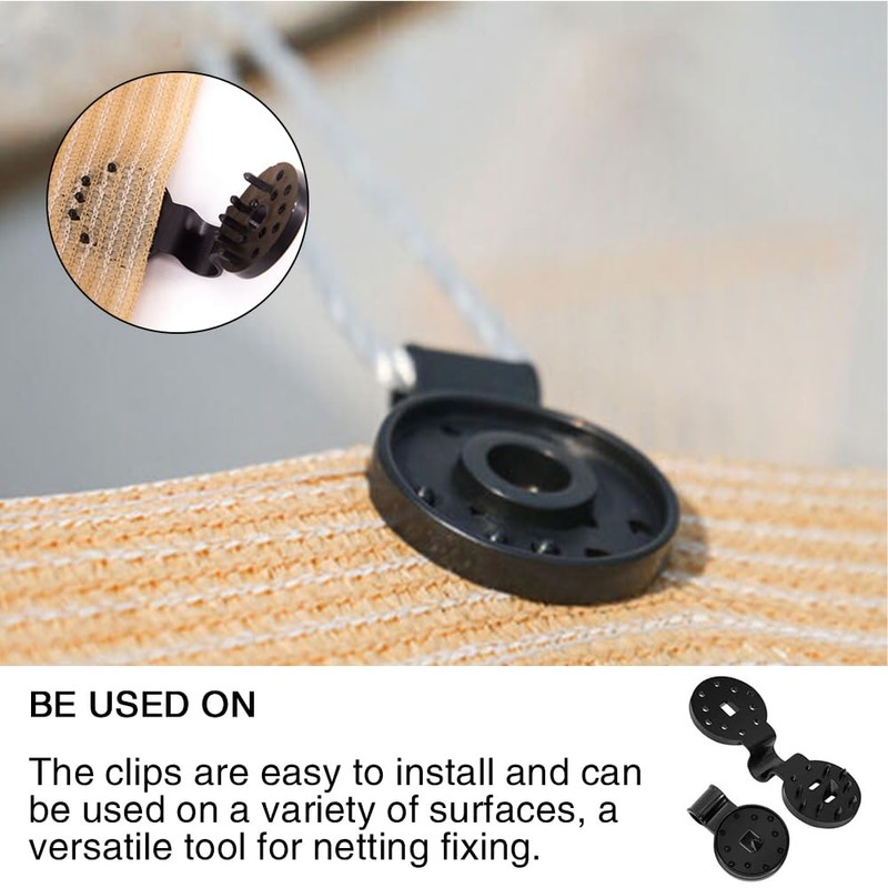 50 Pack Shade Cloth Heavy Duty Lock Grip Greenhouse Shade