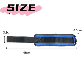 Goxfaca 1 Pair Ankle Strap for Cable Machines and Resistance Bands, Glute Workouts, Leg Extensions, Curls, and Hip Abductors for Men and Women, Adjustable Ankle Strap (Rose red)