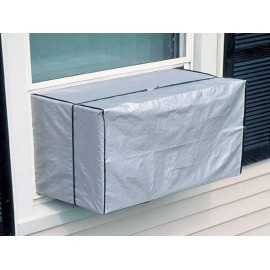 Dependable Air Conditioner Cover Vinyl Outside AC Window Unit 21.5" x 15" x 16" Silver