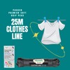 25m Washing Line Rope Strong Steel Core 3.5mm thickness Indoor-Outdoor