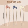 PAYFULLY 3 Stück French Hair Pin, U-förmige Haarnadeln, Neue French