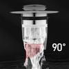 Mozzoom Universal Sink Stopper, Pop Up Bathroom Sink Drain Strainer