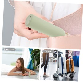 BUGUUYO 2pcs Travel Flip Cap Bottles Squeeze Bottles for Shampoo Lotion Toiletries Leakproof Compact for Travel