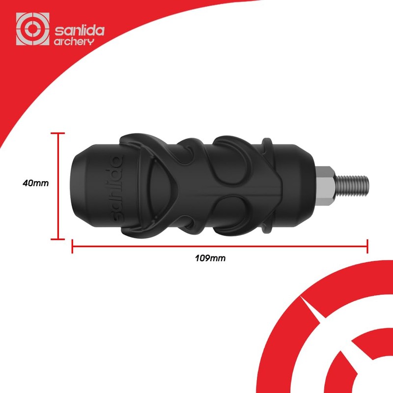 sanlida Archery Dragon X9 Stabilizer Bow Riser Extension Dampener, Easy