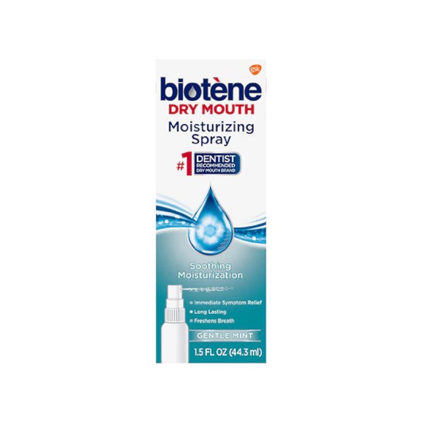 Biotene Dry Mouth Moisturizing Spray Gentle Mint 1.5 Oz (Pack of 10)