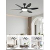 FUMLTP Ceiling Fans with Lights, 51 Inch Ceiling Fan with