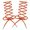COOL LACE Round Athletic Shoelaces Shoe Laces for Sneakers, Orange