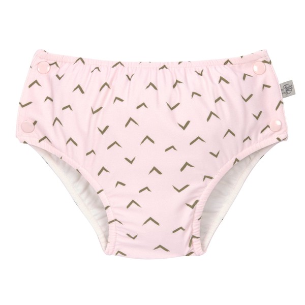 Lässig Swimming Nappy with Press Studs Jags Light Pink 86/92