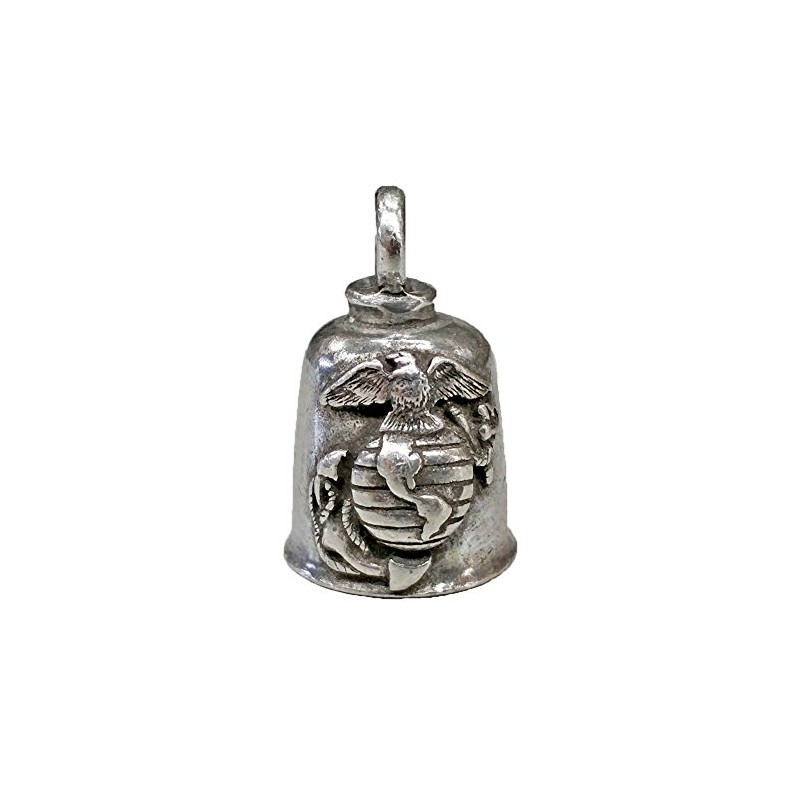 Motorcycle Biker Pewter Marine USMC American Gremlin Bell