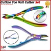 INSTUMAX® Toe Nail & Cuticle Cutter Set | Patterned Multi-Color