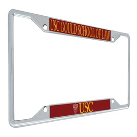 Desert Cactus USC License Plate Frame University of Southern California Trojans Car Accessories Tag Holder for Front or Rear of Car (USC Gould School of Law)