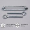 (Pack of 10) Turnbuckle Wire Tensioner M6, Adjustable Turnbuckles Eyelet