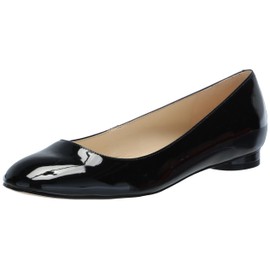 Nine West Women's Robbe Flat, Black Patent 002, 7