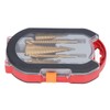 3Pcs Step Drill Bit Hex Shank Straight Grooved HSS Ti