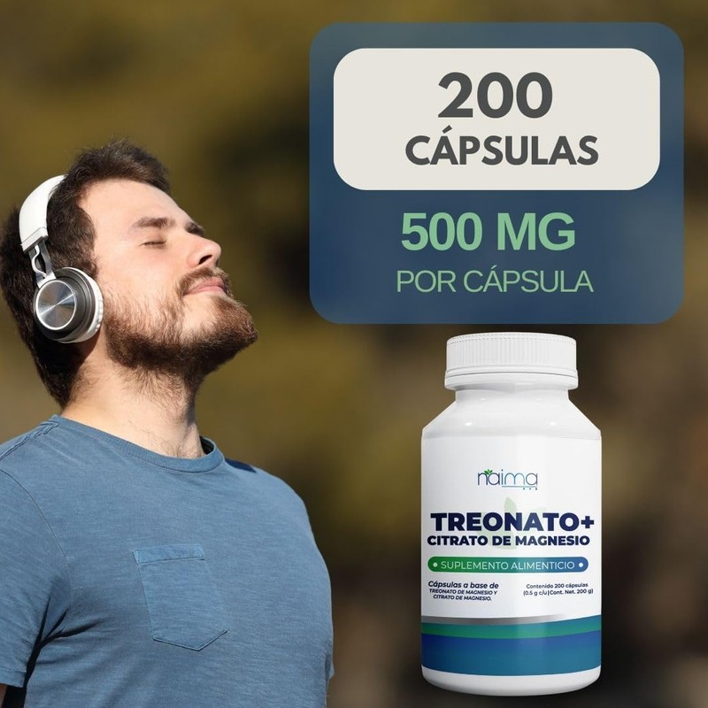 L Treonato de Magnesio con Citrato de Magnesio - 200
