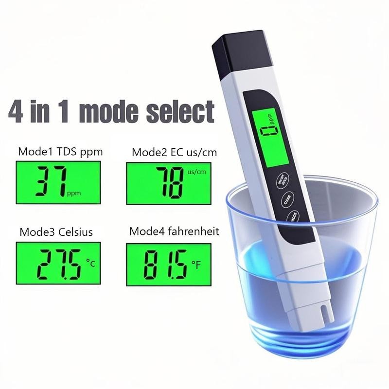TDS Meter Digital Water Tester, Professional 3-in-1 TDS, Temperature and