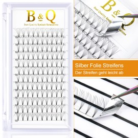 Ready-to-Use Fan Eyelash Extensions, 6D-D-0.07-9, Eyelash Fans, Soft, 4D, 6D, 7D, Volume Technology, Artificial Eyelashes, Thickness 0.07/0.10 mm, Short Base (6D-D Curl-0.07 mm, 9 mm)