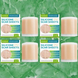 Self Adhesive Silicone Scar Sheets, 4 Counts/set Smoothing Skin Care Beauty Sticker, Body Care Product for Women & Men