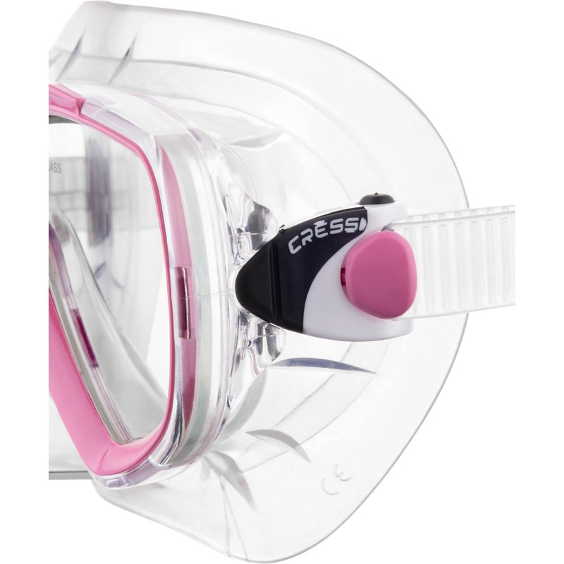 Cressi Estrella - Mask Estrella, Transparent/Pink, One Size, Unisex Adult