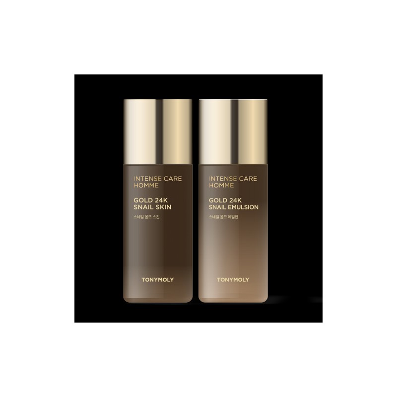 Tony Moly Gold 24K Snail Homme 2-Piece Set (Anti-Aging) Men's