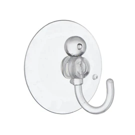 Star Pack 3 Suction Hook Clear Plastic 45MM