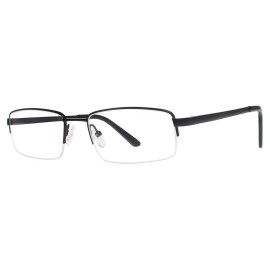 MODERN OPTICAL GRASP MEN'S EYEGLASSES 52-18-140 MATTE BLACK W/ SOFT CASE