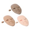 3PCS Eyelash Mannequin Head Removable Replaced Eyelids Eyelash Practice Head
