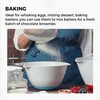 HOMESHOPA Plastic Mixing Bowl, Non-Slip Rubber Base & Easy Pouring