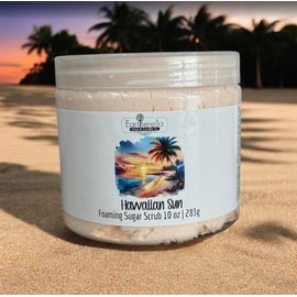 HAWAIIAN SUN Exfoliating Foaming Sugar Body Scrub, 10 oz jar
