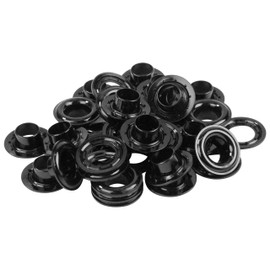 SK11 Plastic Double Sided Grommets Eyelets Hole Diameter 9.5 mm Black Ball 20 Pack No. (A Little Bit Of... 185B