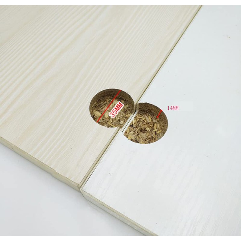 WANLIAN 2 Pieces-90 Degree Page Turning Axis Adjustable Cabinet Door