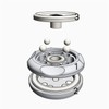 Magnetic Haptic Coin Silent Stainless Steel Flipped Fingertip Toy Rotatable