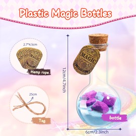 MeCids Bath Bombs for Children, Pack of 6, Organic Natural Bath Bombs, Science & Magic Potion Bottles, Bath Bombs Kit for Boys, Girls, Birthday, Christmas