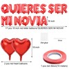 QUIERES SER MI NOVIA Balloons with 1000pcs Red Artificial Rose
