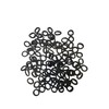 Mini Black Hair Ties, Small Elastic Bands for Hair Styling,