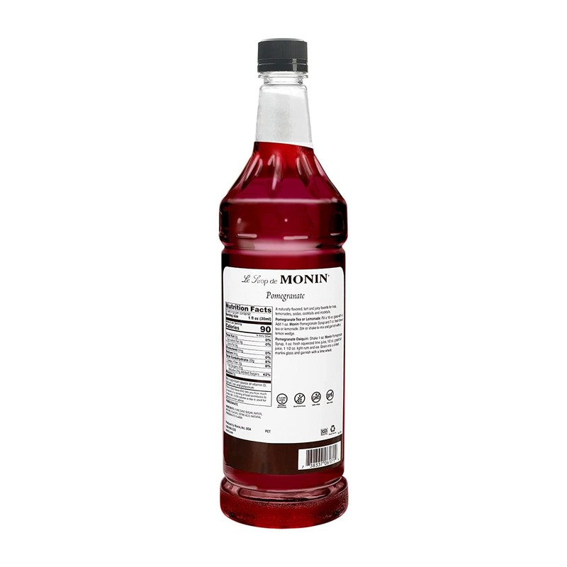 Monin - Pomegranate Syrup, Tart and Sweet, Great for Cocktails
