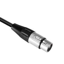 Devinal XLR to 1/4" Female Adapter, 3 Pin to 6.35mm Socket Audio Cord, Metal Construction, 5FT/1.5M