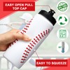 Yaomiao 6 Pcs Sports Squeeze Water Bottle Baseball Water Bottles