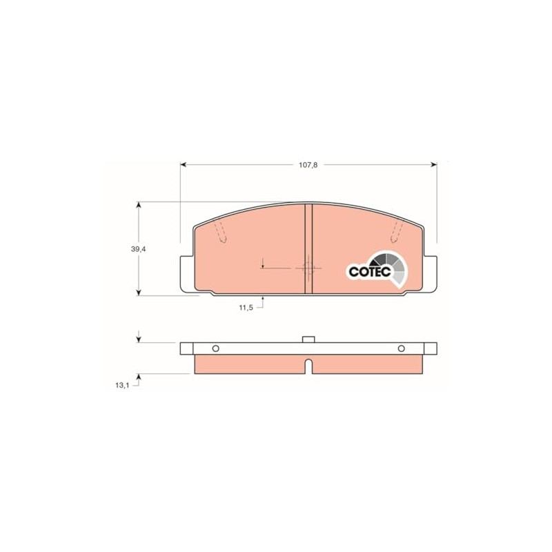 TRW Brake Pad GDB3088
