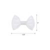 sourcing map 50pcs White Bow Ties 1.5" x 1" Mini