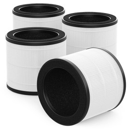CFKREYA 4 Pack HAPF360 Type J Filter Replacement Compatible with Holmes True HEPA 360 Purifier HAP360W and Bionaire True HEPA 360° Air Puri-Fier