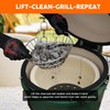 onlyfire Charcoal Ash Basket Fits Medium Big Green Egg, Stainless