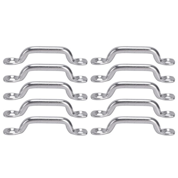 Top Pad Eye,Augplatte 10Pcs Boat Top Pad Eye Deck Loop