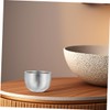 VICASKY 2pcs Double Layer Stainless Steel Shaving Soap Bowl Shave