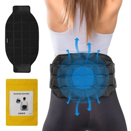 DUKUSEEK Gel Ice Pack for Back, Reusable Hot Cold Therapy Pad for Waist, Lower Lumbar, Injuries, Sciatic Nerve