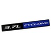 Yates Performance V6 3.7L Cyclone Black & Blue Aluminum Emblem