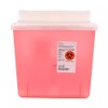 Monoject™ Always-Open in-Room Sharps Container, Transparent Red, 5 Quart, 11